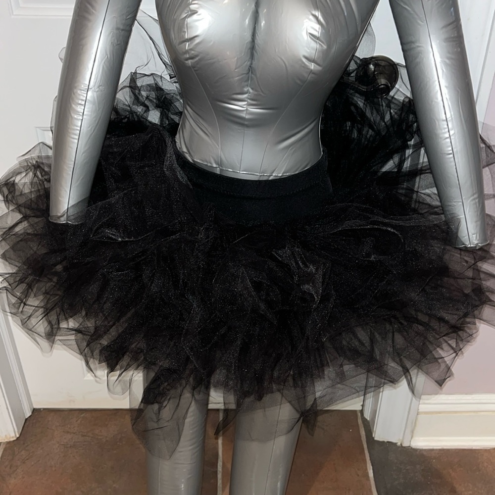 Black tutu with underwear waistline child’s XL Women’s small